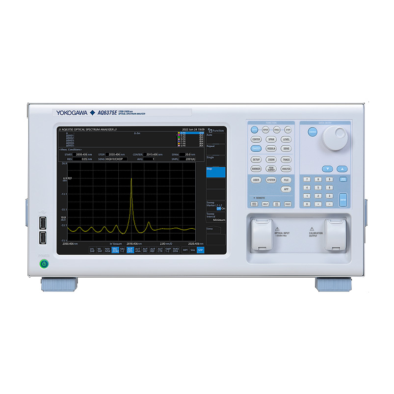 AQ6375E長(zhǎng)波光譜分析儀1200至2400 nm和1000至2500 nm
