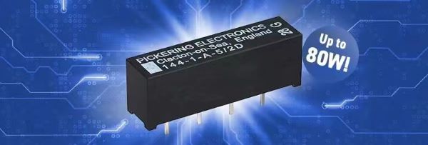 Pickering公司推出最新大功率舌簧繼電器，額定功率高達 80W