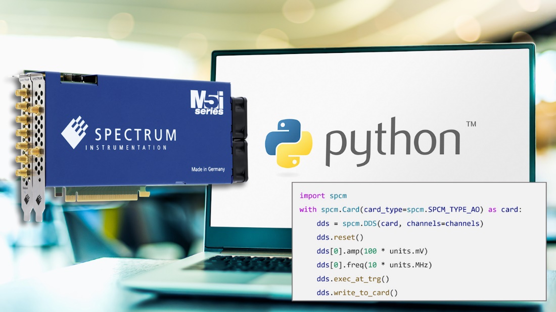 Spectrum儀器為旗下200余款產品提供靈活Python編程功能，用于數字化儀和發生器的高級面向對象Python軟件包